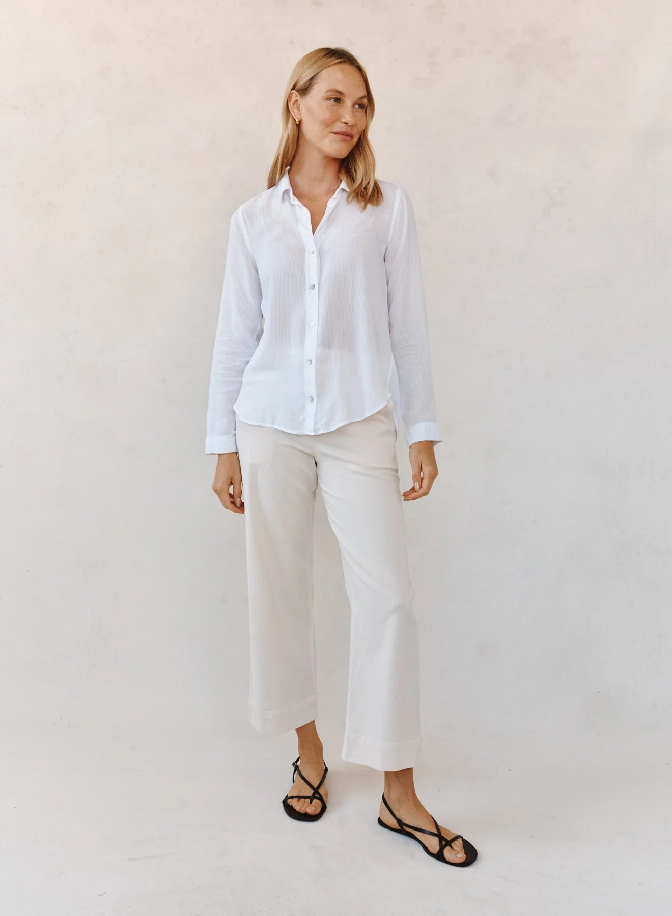 Bella Dahl | Chemise Classique| Blanc