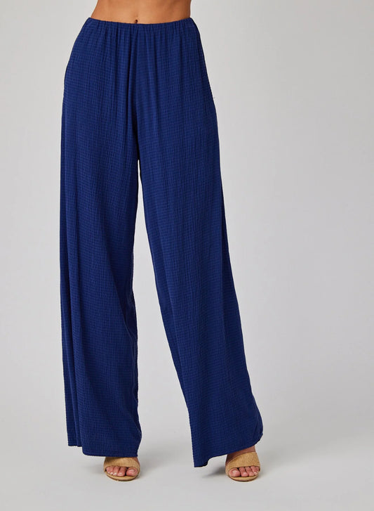 BELLA DALH | Pantalon à jambe large - Marine