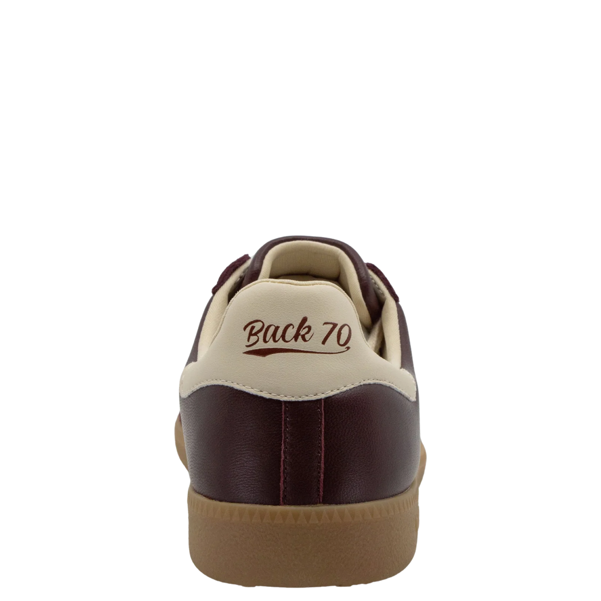 Back 70 | Baskets en cuir "Cloud" - Rouge vin et Ivoire