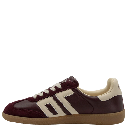 Back 70 | Baskets en cuir "Cloud" - Rouge vin et Ivoire