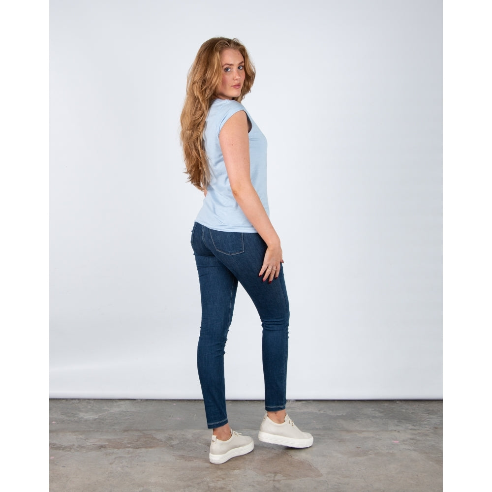 Coster Copenhagen | Tee Shirt col rond "LOVE" - Bleu clair