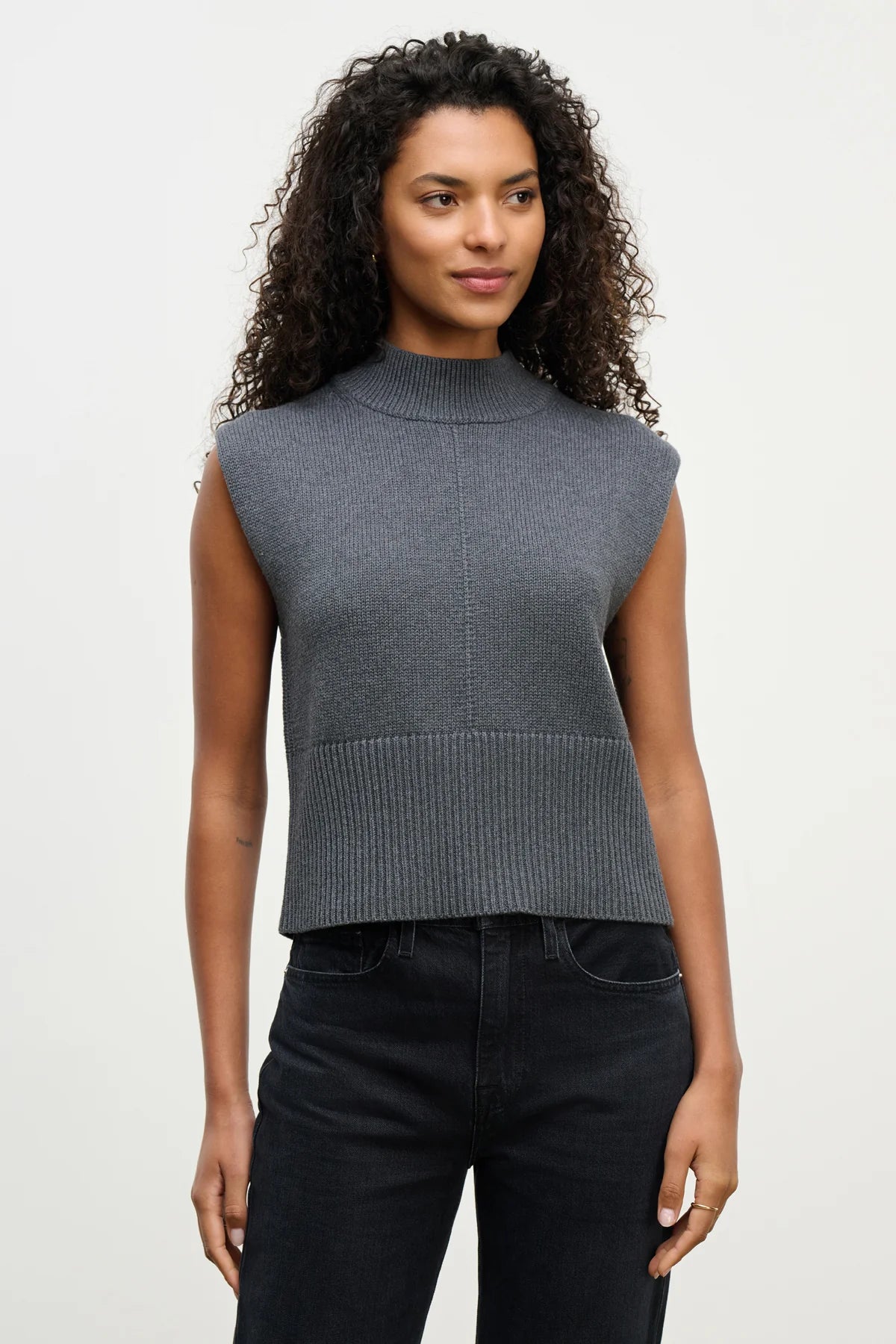 Velvet | Pull sans manches "ELECTRA" - Gris