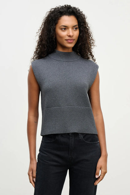 Velvet | Pull sans manches "ELECTRA" - Gris