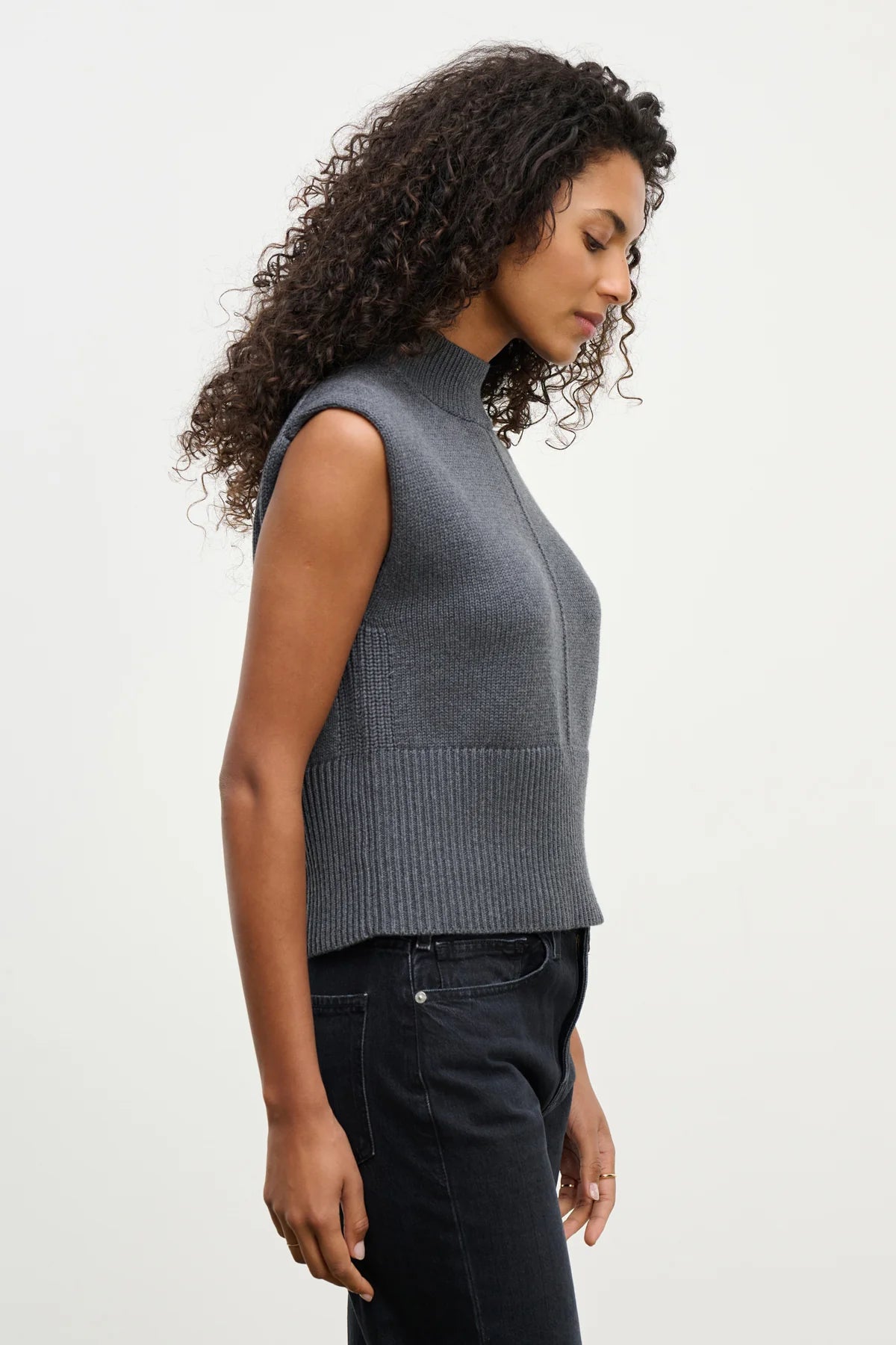 Velvet | Pull sans manches "ELECTRA" - Gris