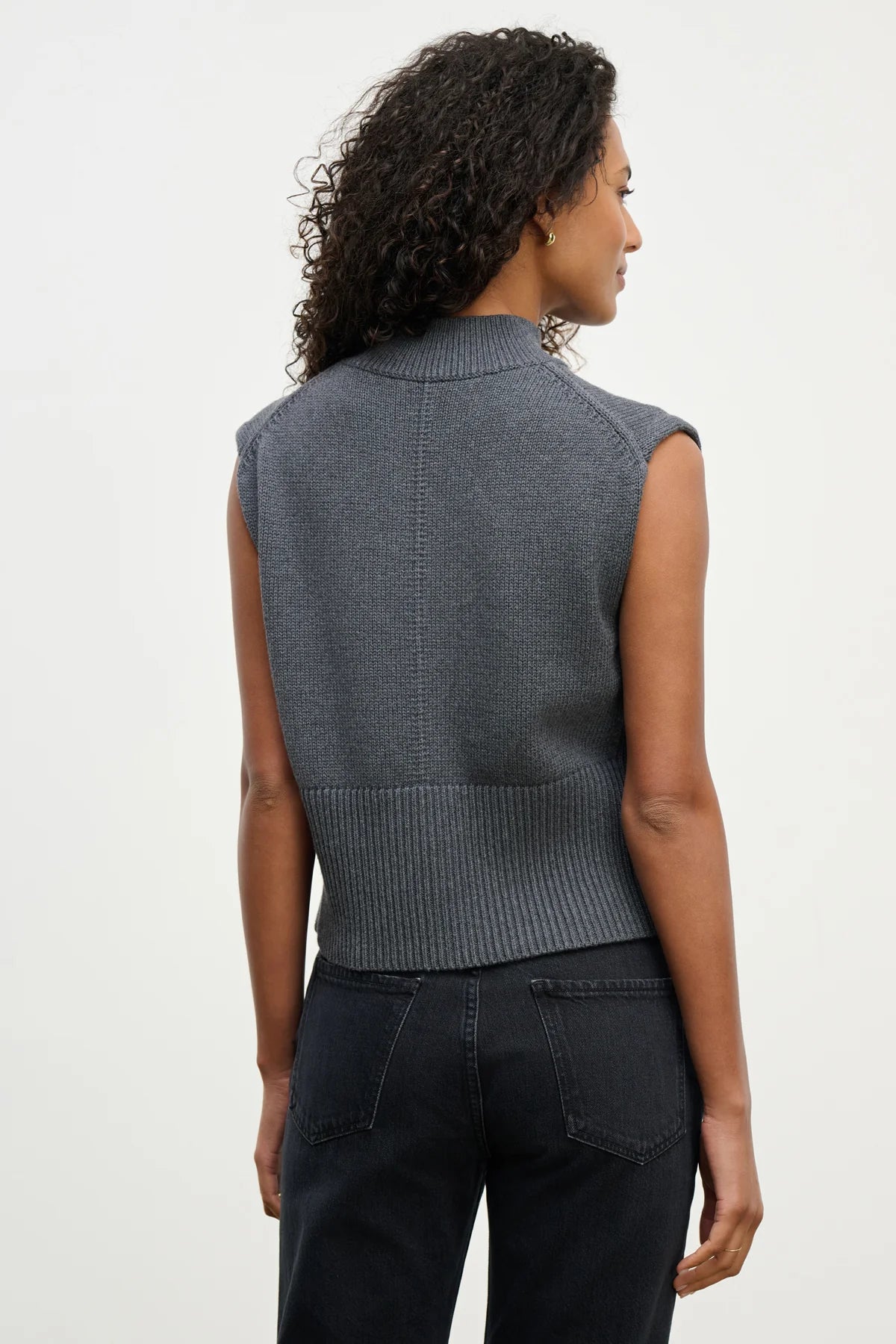 Velvet | Pull sans manches "ELECTRA" - Gris