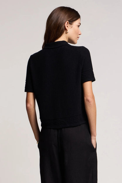 Velvet | Le cardigan en coton et cachemire ''Rosemond'' - Noir