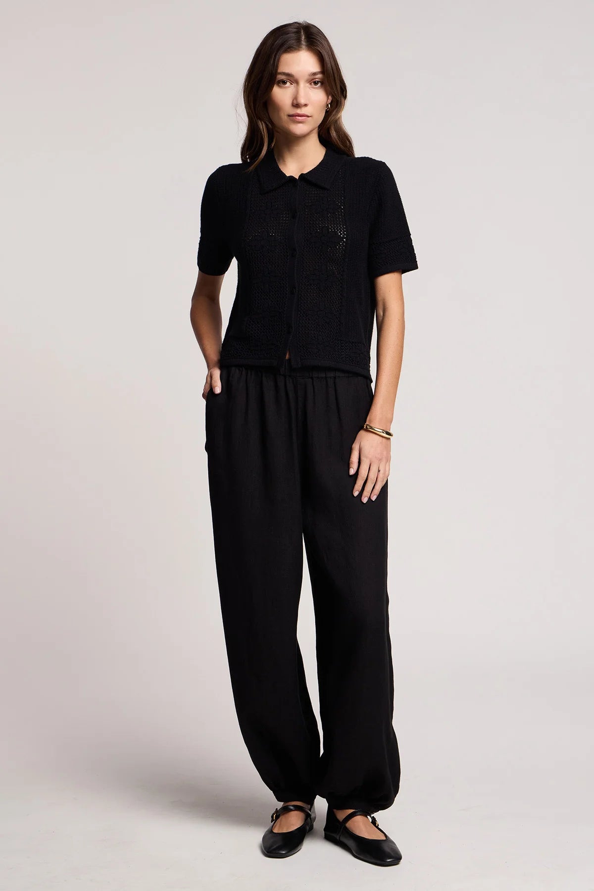 Velvet | Le cardigan en coton et cachemire ''Rosemond'' - Noir