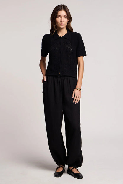 Velvet | Le cardigan en coton et cachemire ''Rosemond'' - Noir
