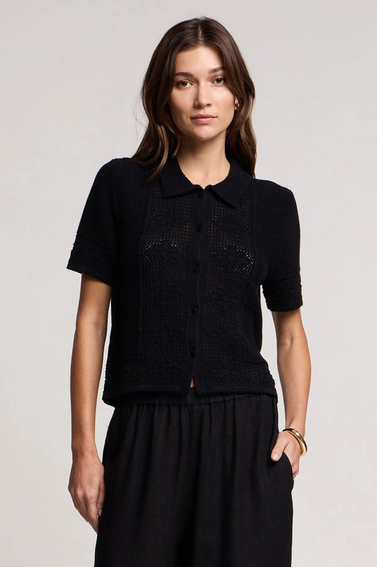 Velvet | Le cardigan en coton et cachemire ''Rosemond'' - Noir