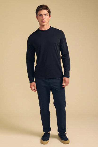 Velvet | T-shirt à manches longues "Rowland" - Noir