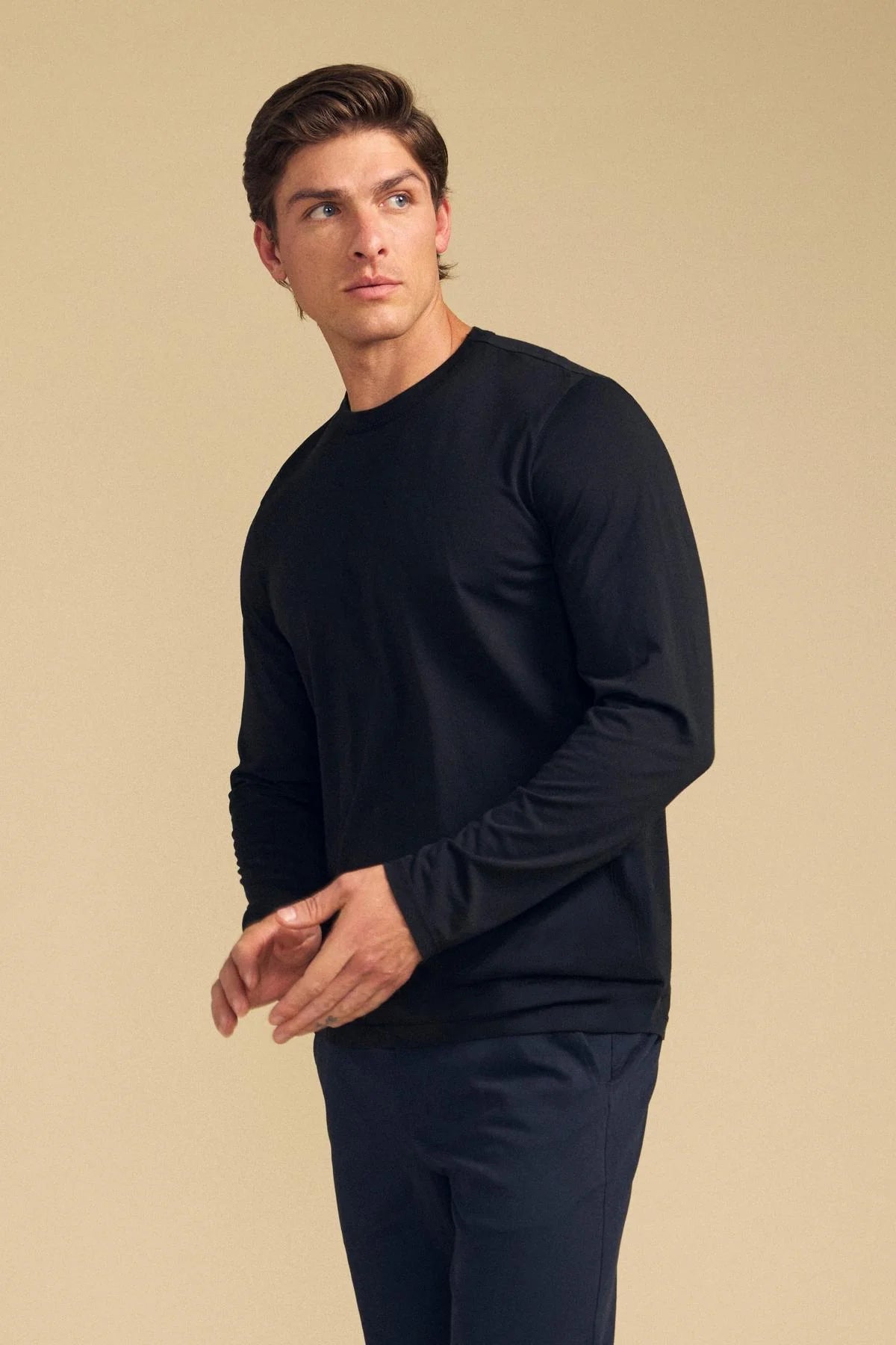 Velvet | T-shirt à manches longues "Rowland" - Noir