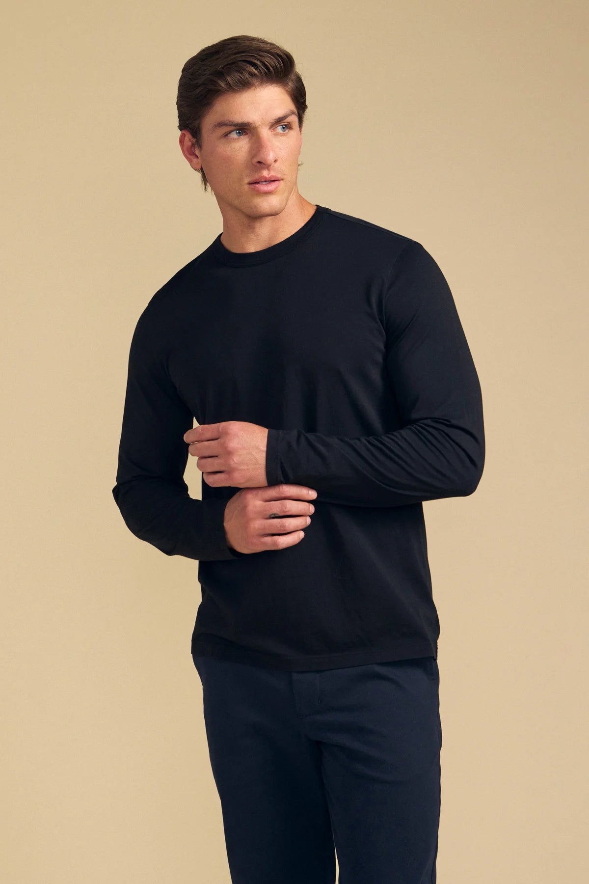 Velvet | T-shirt à manches longues "Rowland" - Noir