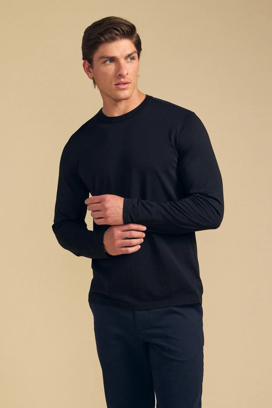 Velvet | T-shirt à manches longues "Rowland" - Noir