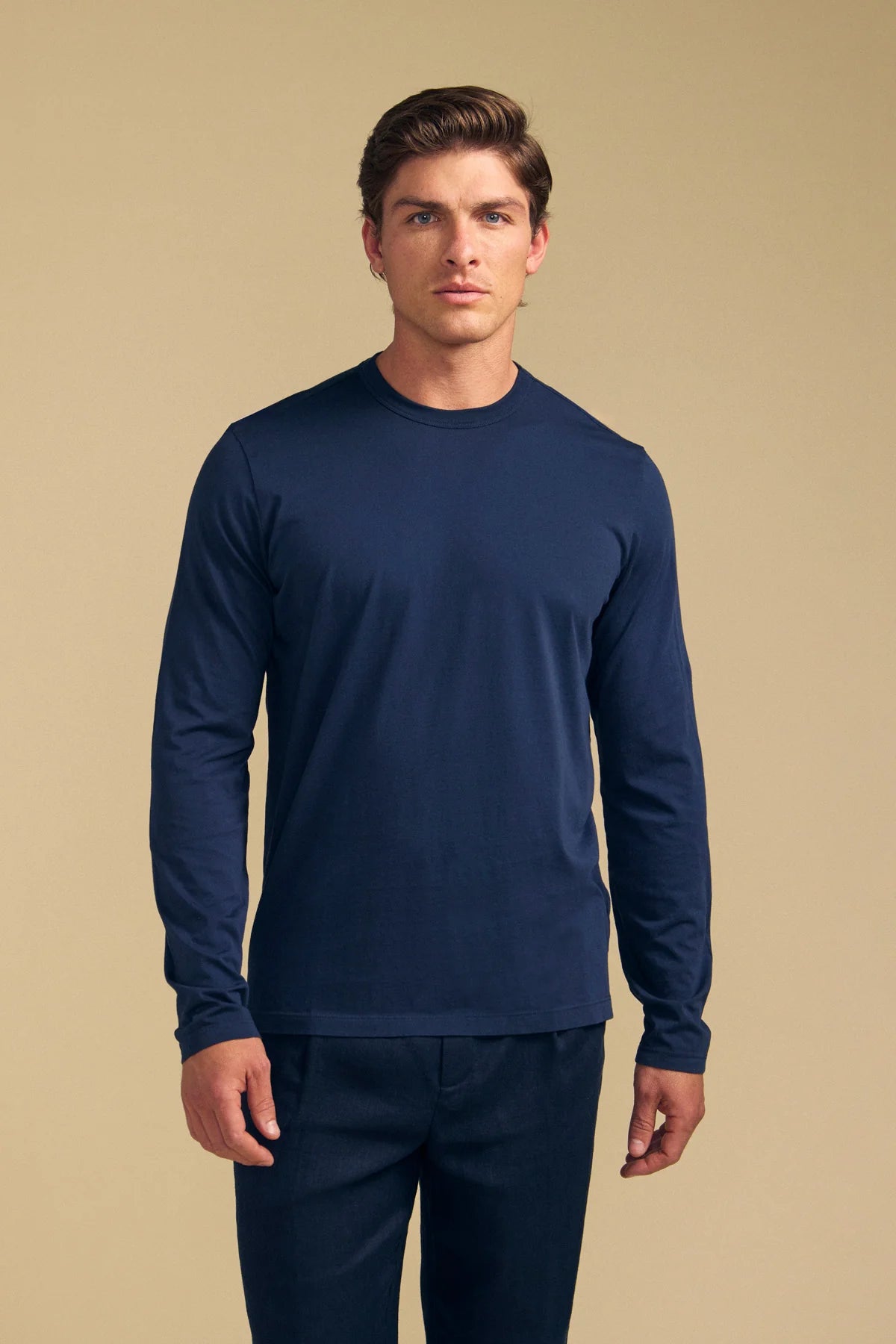 Velvet | T-shirt à manches longues "Rowland" - Bleu marin