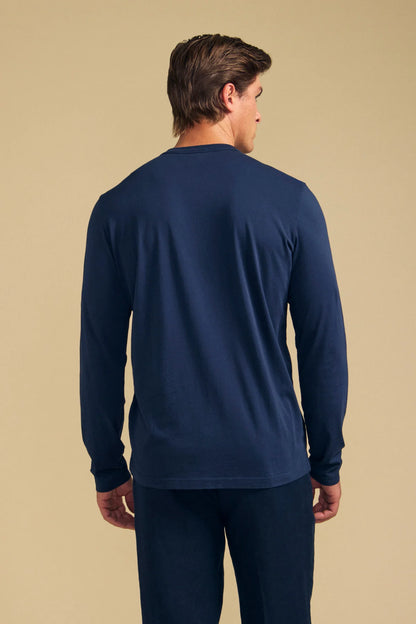 Velvet | T-shirt à manches longues "Rowland" - Bleu marin