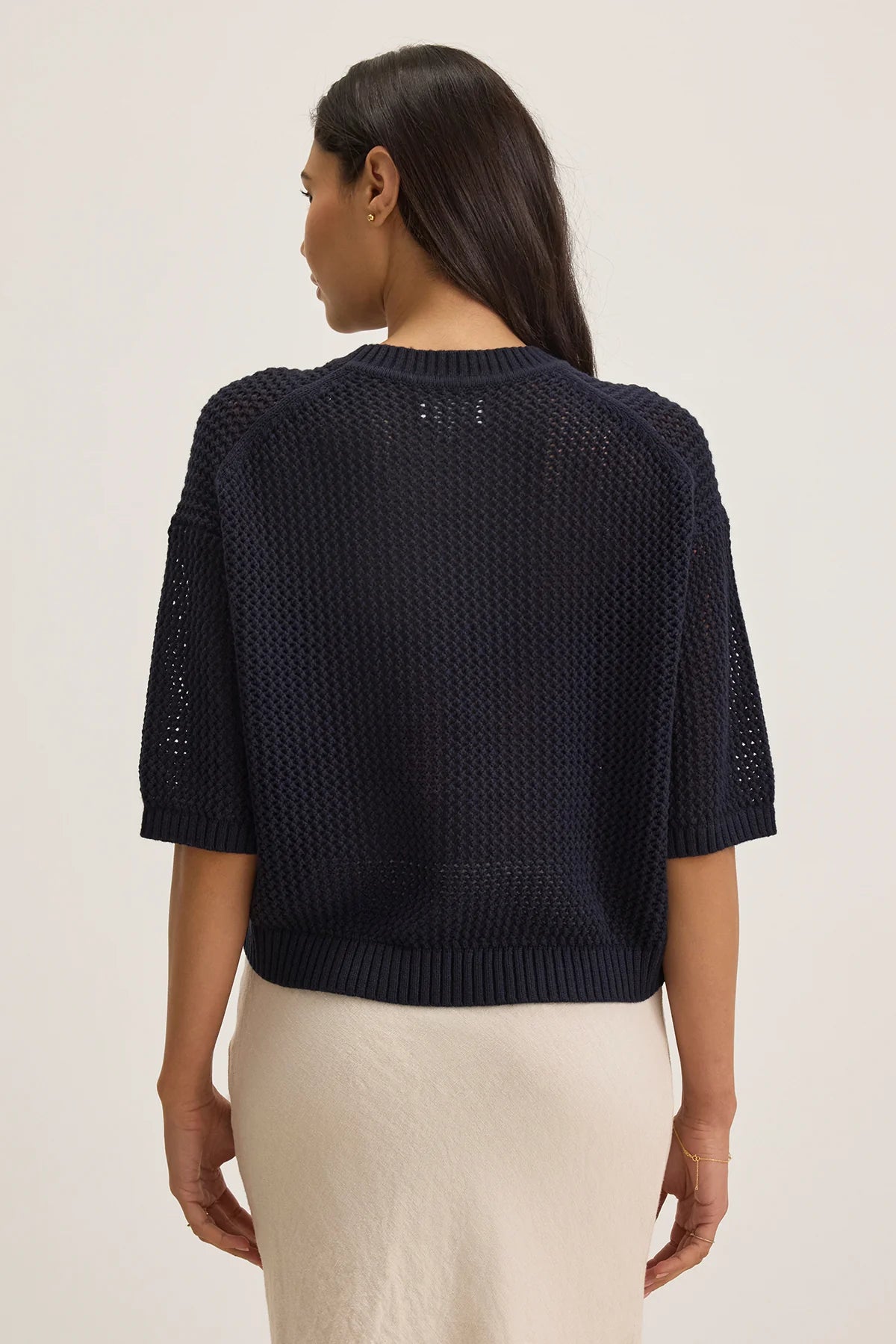 Velvet - Pull en cachemire "VIENNA" - Bleu Marine
