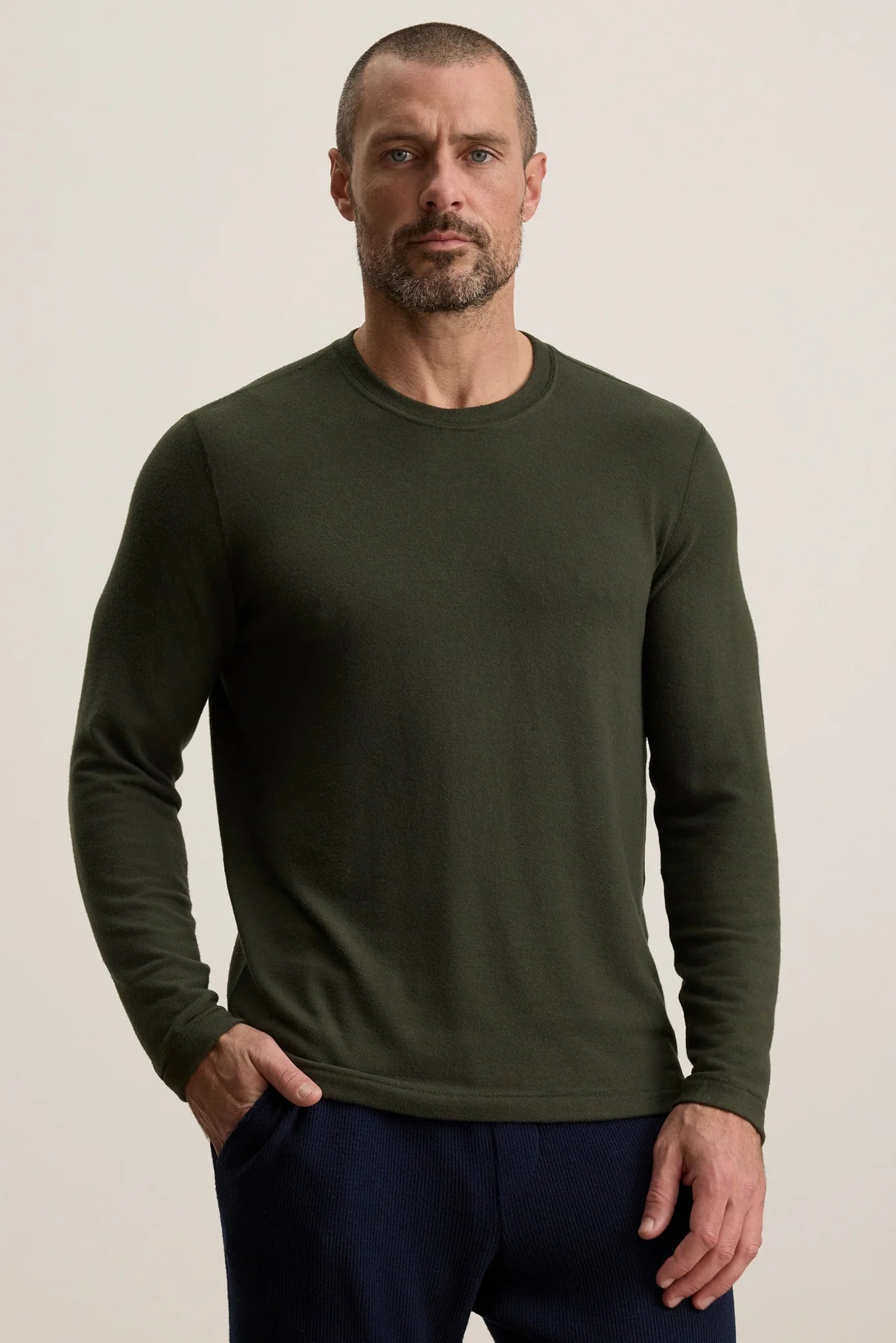 Velvet |  Le pull à col rond ''Becker'' - Vert