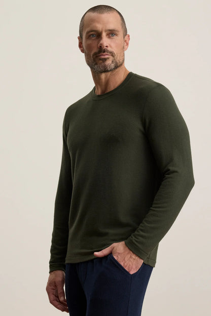 Velvet |  Le pull à col rond ''Becker'' - Vert