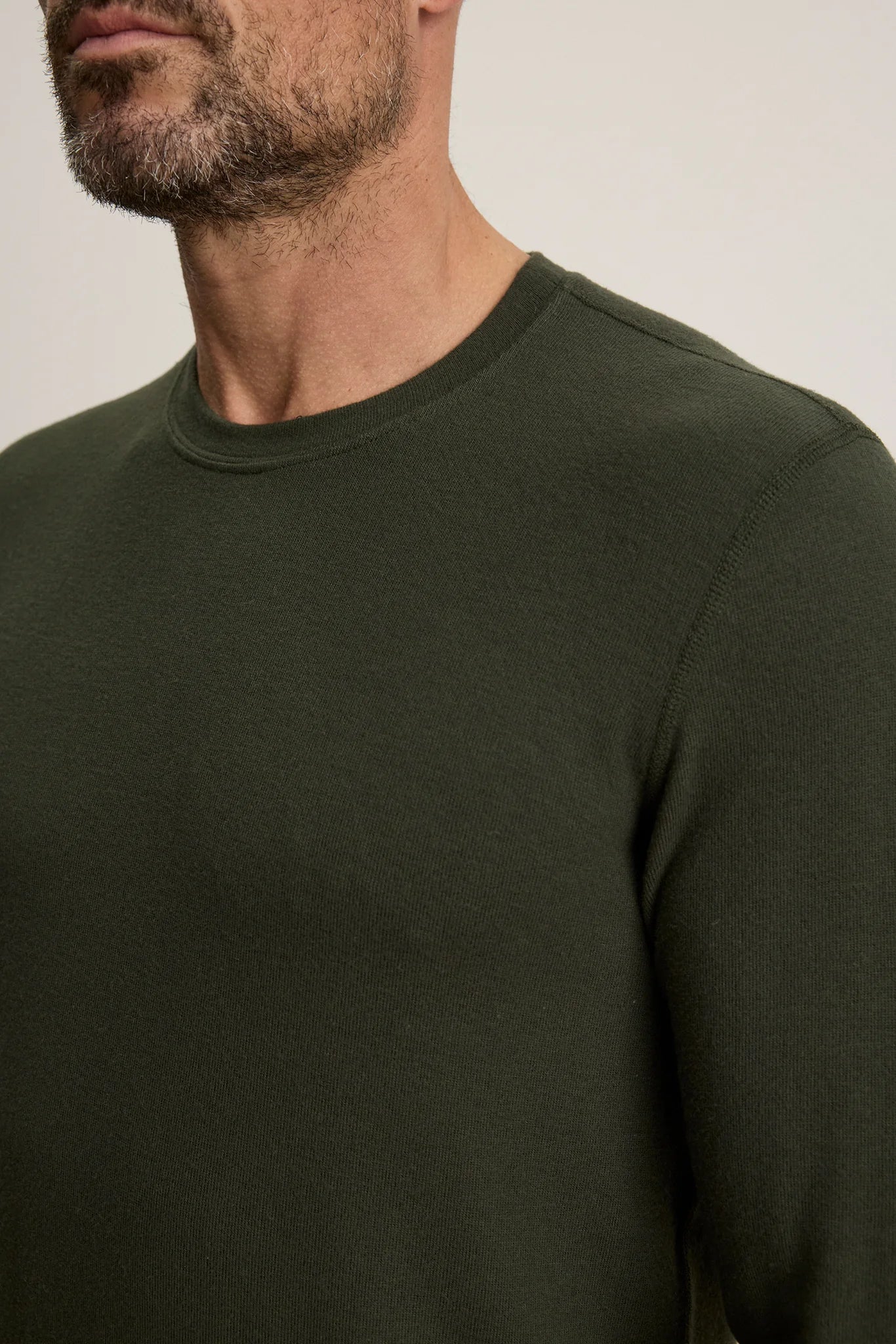Velvet |  Le pull à col rond ''Becker'' - Vert