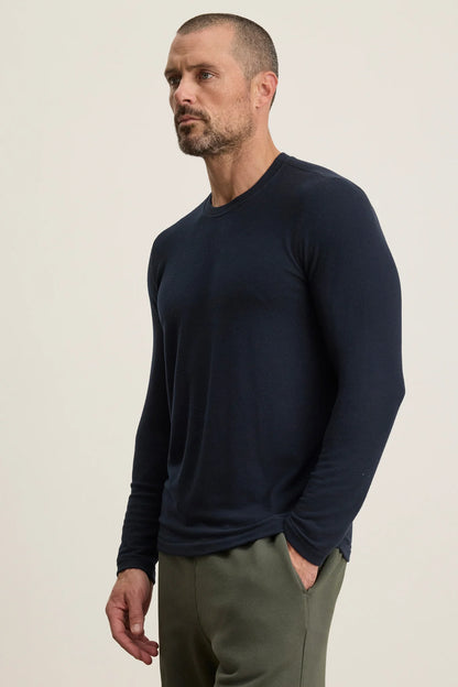 Velvet |  Le pull à col rond ''Becker'' - Bleu