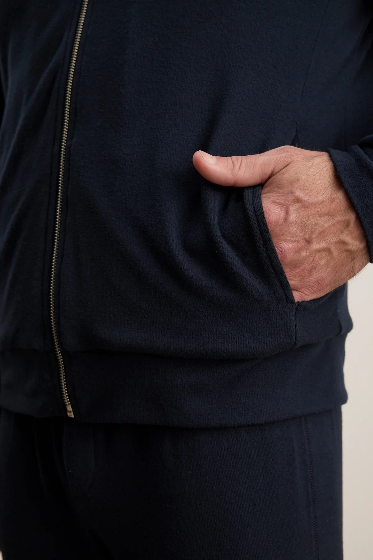 Velvet |  La veste ''Miles'' à doublure sherpa - Bleu