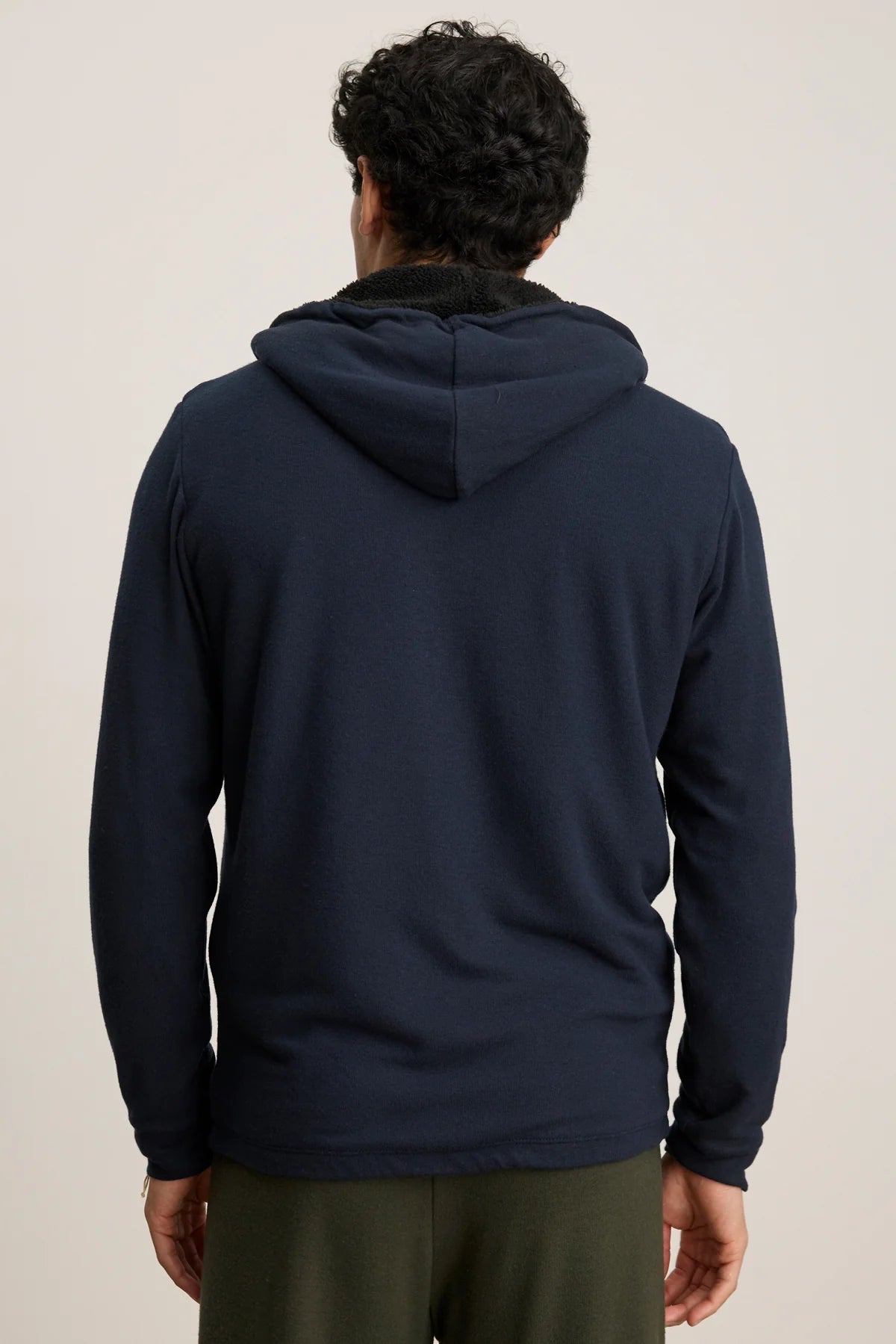 Velvet | Le hoddie ''Salvadore'' doublé sherpa - Bleu 