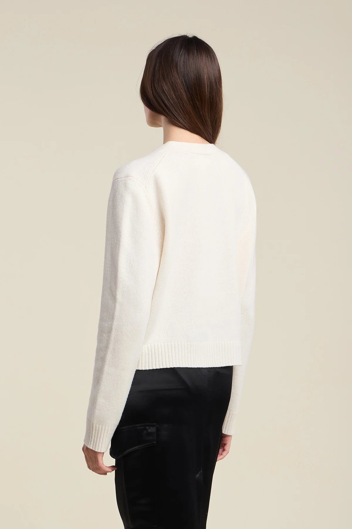 Velvet |  Le cardigan ''Etna'' en mélange de laine | Ivoire