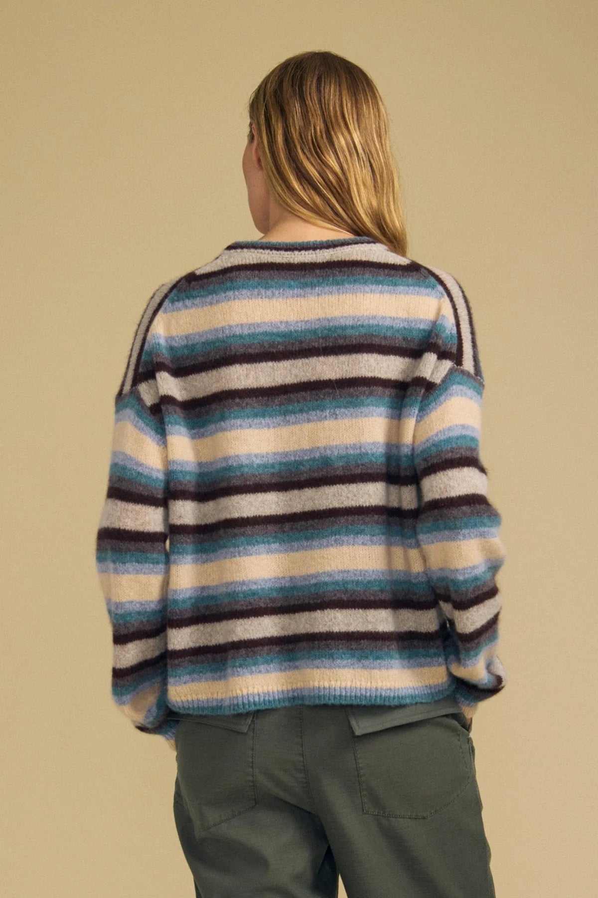 Velvet | Le pull rayé ''Mae'' en laine et cachemire | Multi