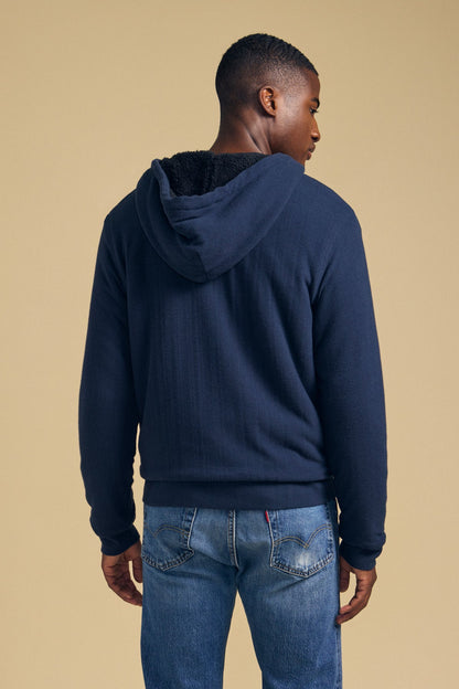 Velvet | Pull à capuche "Carter" - Bleu nuit