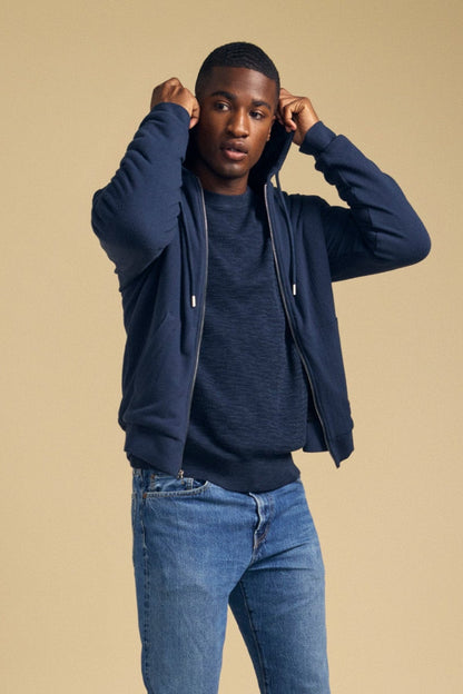 Velvet | Pull à capuche "Carter" - Bleu nuit