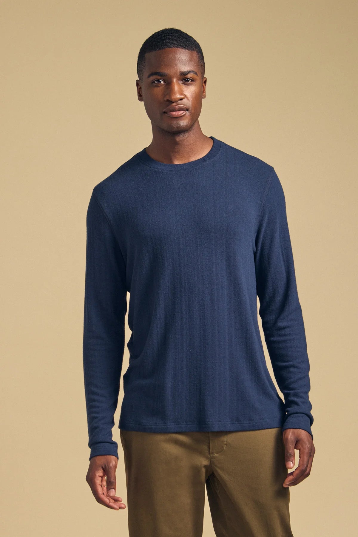 Velvet | T-shirt à manches longues "Redden" - Bleu nuit