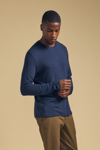 Velvet | T-shirt à manches longues "Redden" - Bleu nuit