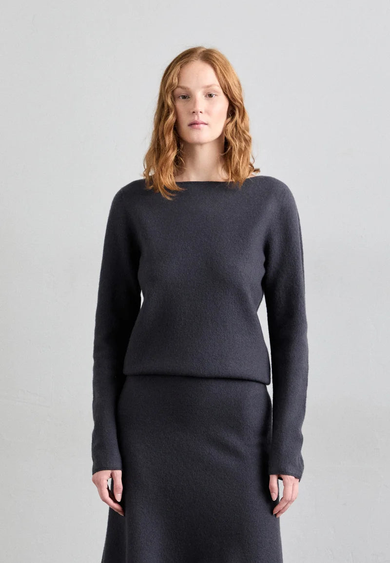 Tiger of Sweden | Pull ''Dolore'' en laine mérinos bouillie - Bleu profond