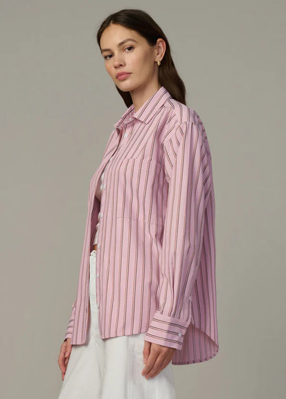 JOE'S | Chemise "The Boyfriend" Rose/ brun