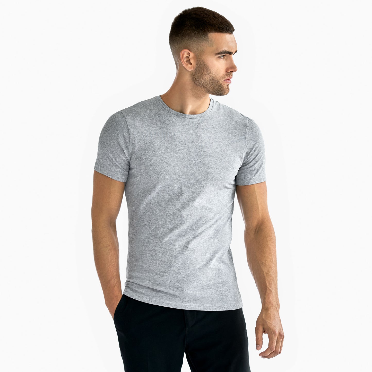 Bread & Boxers - Lot de 2 T-shirts cols rond - Gris