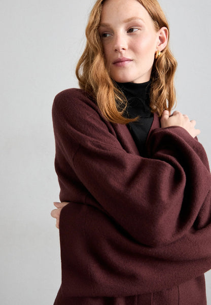 Tiger of Sweden | Le cardigan ''Silvyiya'' en maille coupe ample - Bordeaux