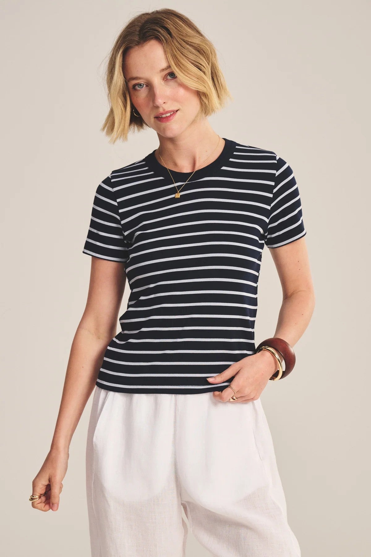 Velvet | Top "Brenda" - Noir et Blanc