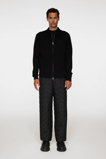 J.LINDEBERG | Pull "Kaleb" Merino Zip - Noir