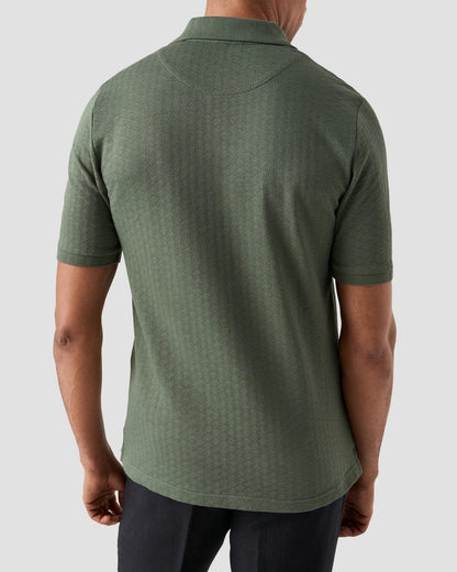 Eton | Polo en jacquard - Vert