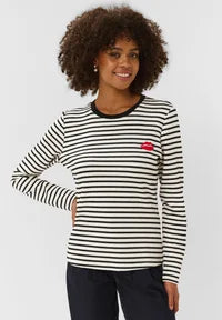 CULTURE | Pull  ''Hunta Kiss'' | Rayures noires et blanches