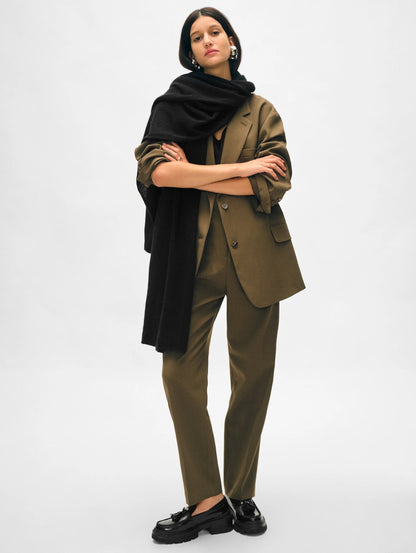 White + Warren | L'écharpe en cachemire ''Travel'' - Noir