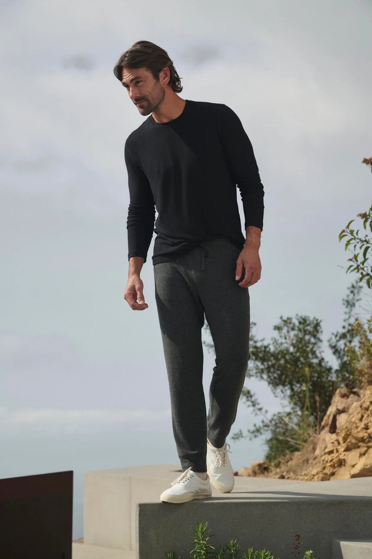Velvet | Pantalon de jersey douillet ''Zealand'' - Anthracite