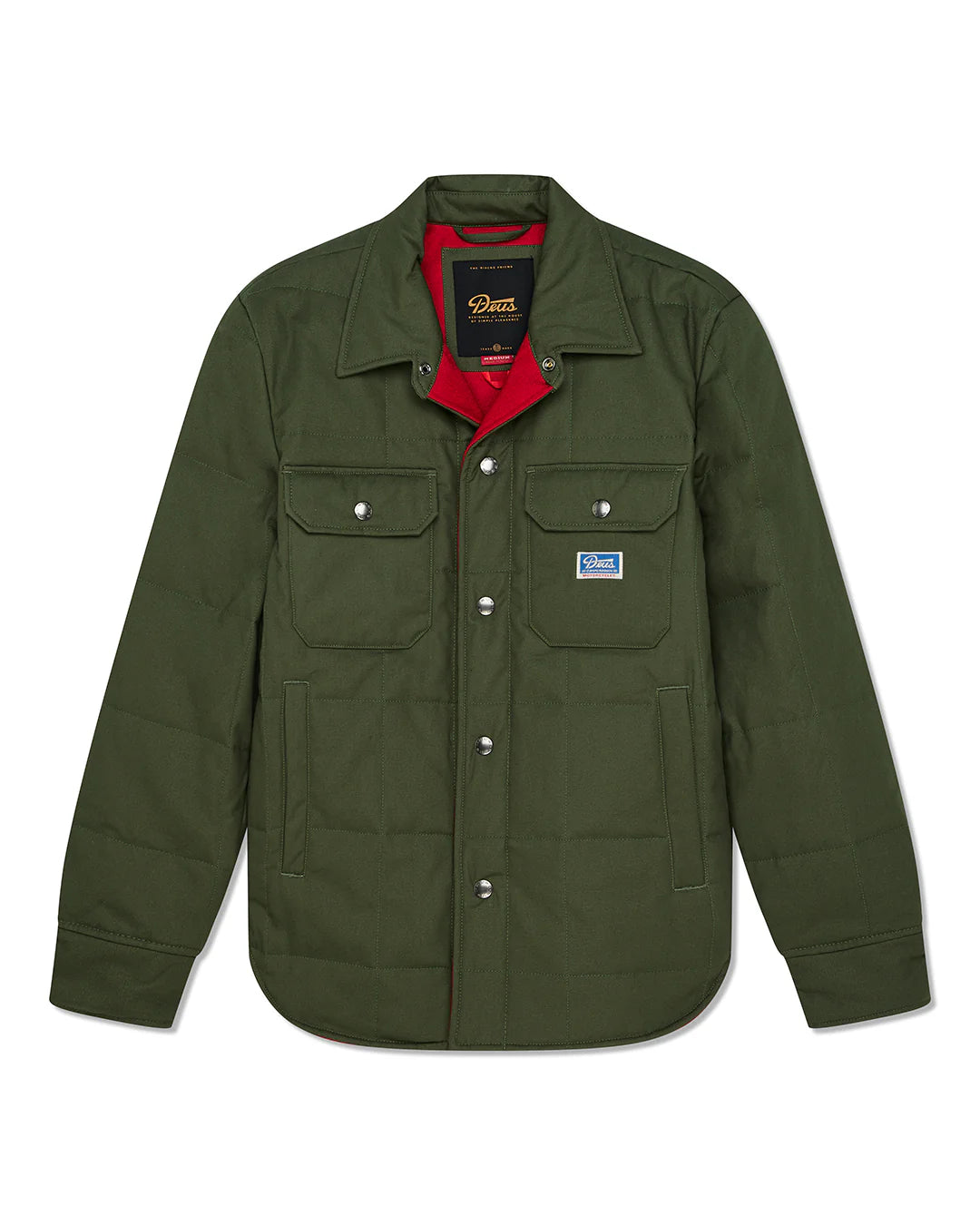 Deus Ex Machina | La surchemise cirée Maxwell - Vert cyprès