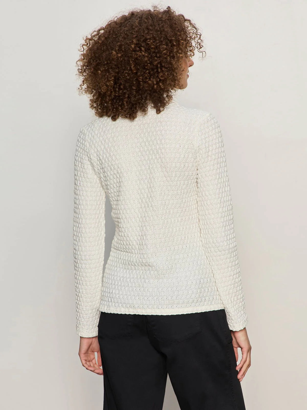 SANCTUARY | Haut boutonné "Juno Textured"  | Blanc