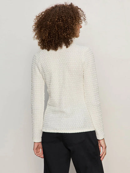 SANCTUARY | Haut boutonné "Juno Textured"  | Blanc
