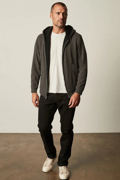 Velvet | Le hoddie ''Salvadore'' doublé sherpa - Anthracite