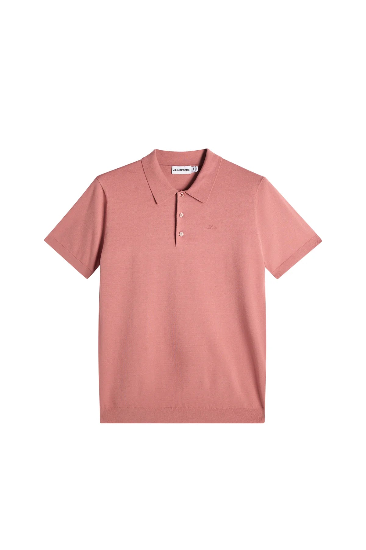 J.Lindeberg | polo à manches courtes "Ridge Knitted" - Rose fanée