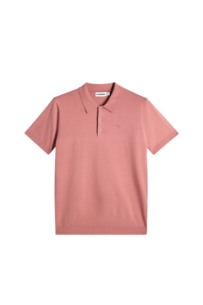 J.Lindeberg | polo à manches courtes "Ridge Knitted" - Rose fanée