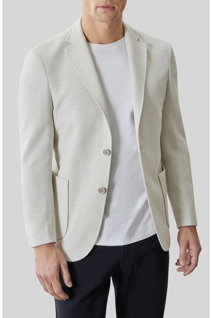 Robert Barakett | Veste sport "Eryx" motif à chevrons – Gris clair