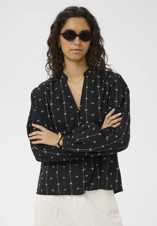 SOAKED IN LUXURY | Chemise 'Amelie'| Noir